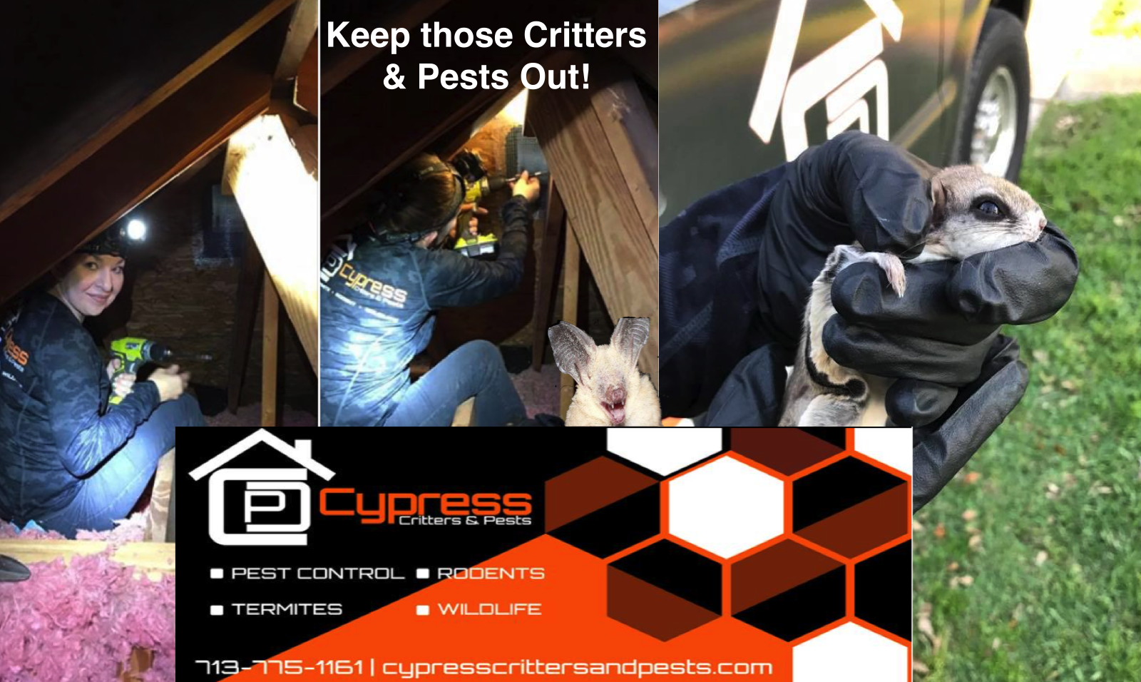 Keep those critters and pests out!